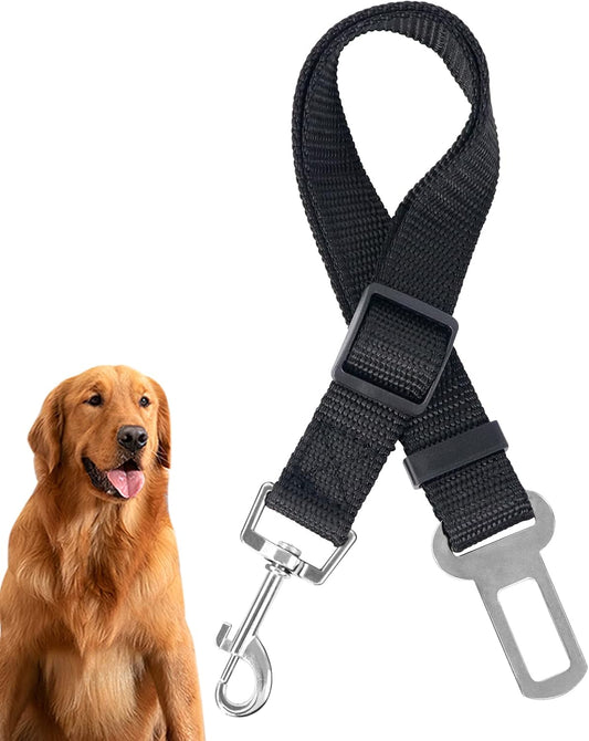 Redamancy Universal Dog Seat Belt, 1 Piece, Tear-proof, Adjustable (Black)