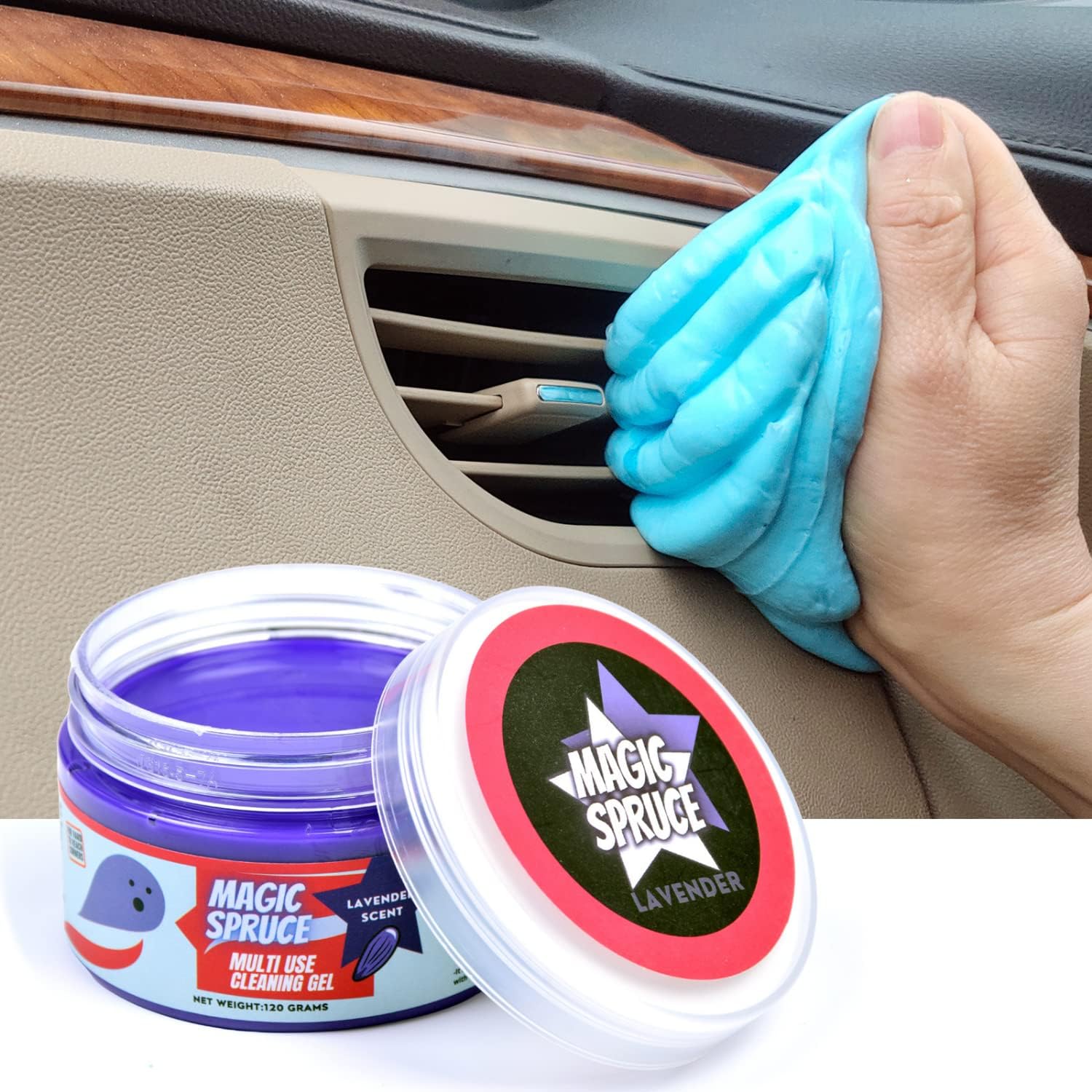 ToysButty Car Interior Cleaning Kit, Car Accessory, Cleaning Slime, Plastic Cleaning Gel, Sealant Cleaner for Laptop Keyboard, Printer, Camera, Scented Gadget