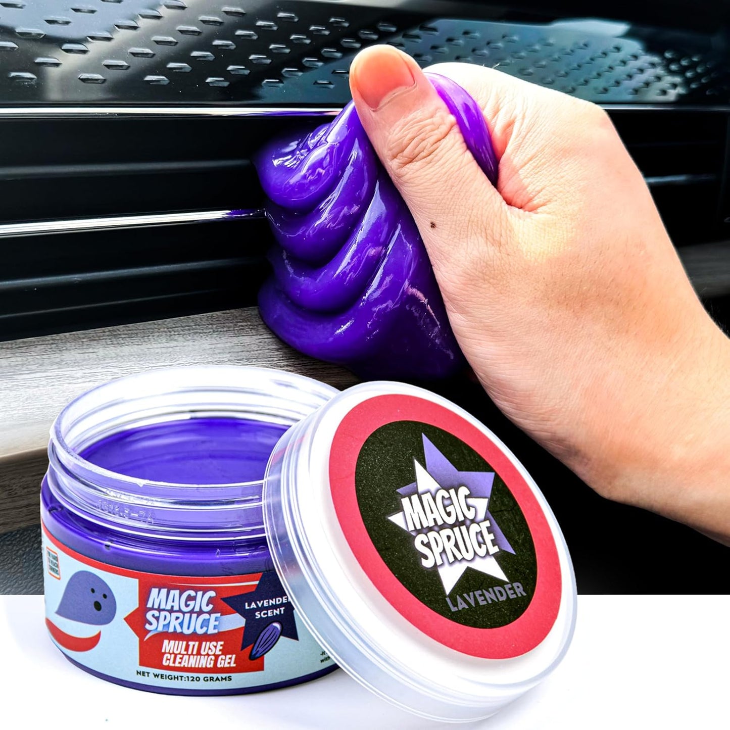 ToysButty Car Interior Cleaning Kit, Car Accessory, Cleaning Slime, Plastic Cleaning Gel, Sealant Cleaner for Laptop Keyboard, Printer, Camera, Scented Gadget