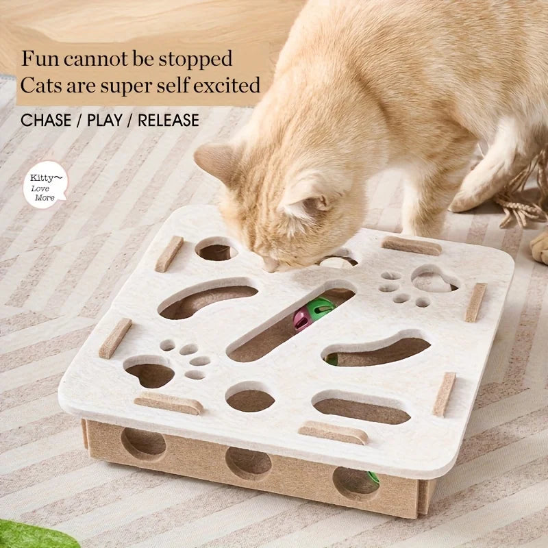 Puzzle interactif pour chats – Stimule l’esprit & réduit l’ennui 🐾