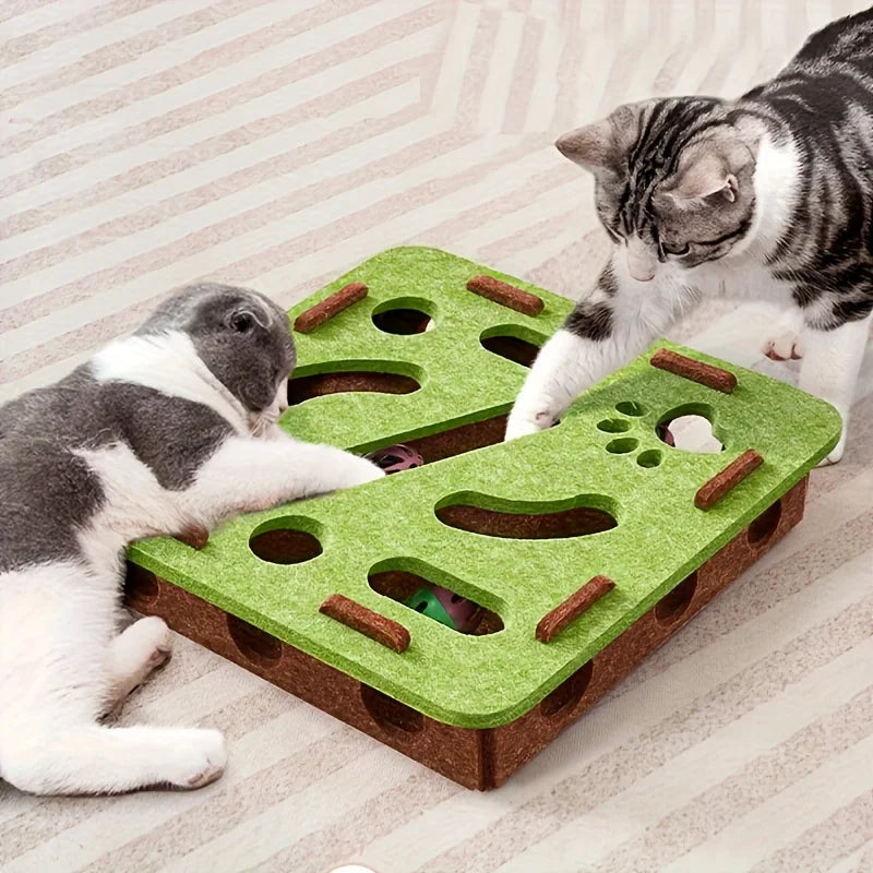 Puzzle interactif pour chats – Stimule l’esprit & réduit l’ennui 🐾