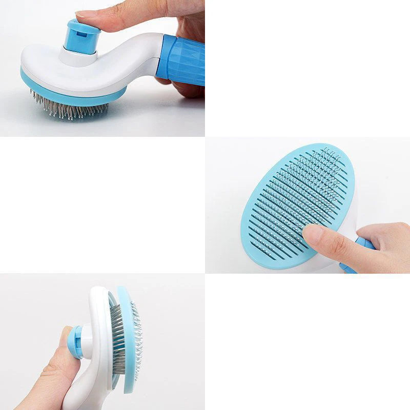 Brosse Auto-Nettoyante pour Chiens & Chats – Poils Longs et Courts