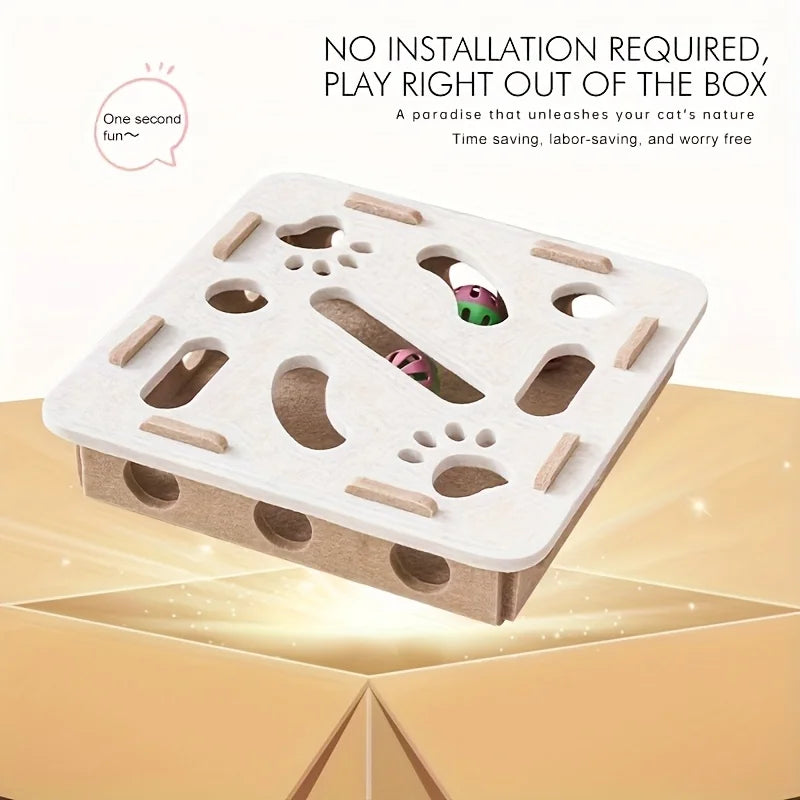 Puzzle interactif pour chats – Stimule l’esprit & réduit l’ennui 🐾