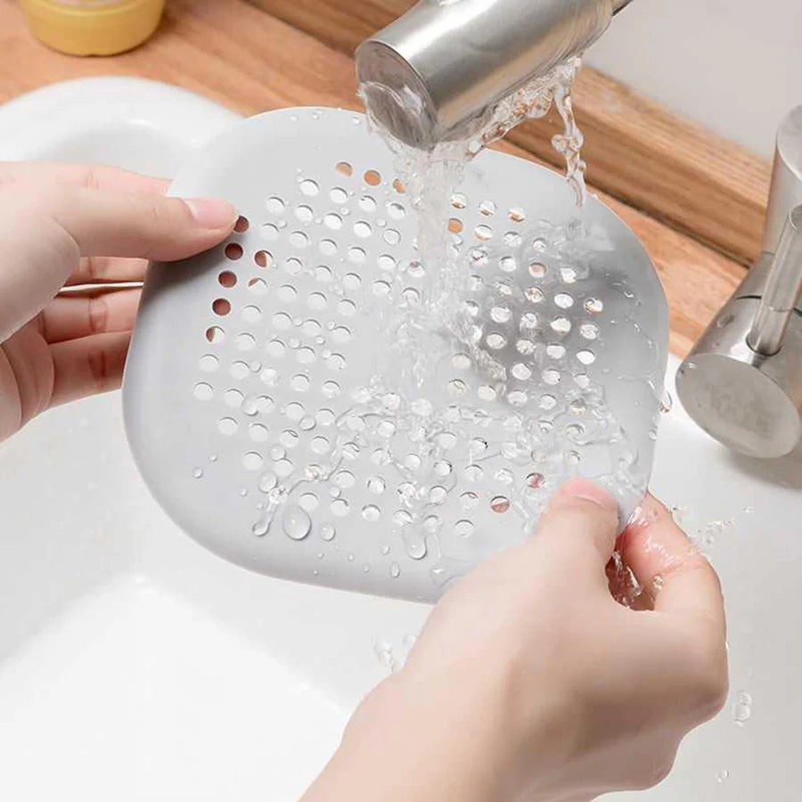 Filtre en Silicone Réutilisable pour Évier – Attrape-Cheveux & Déchets