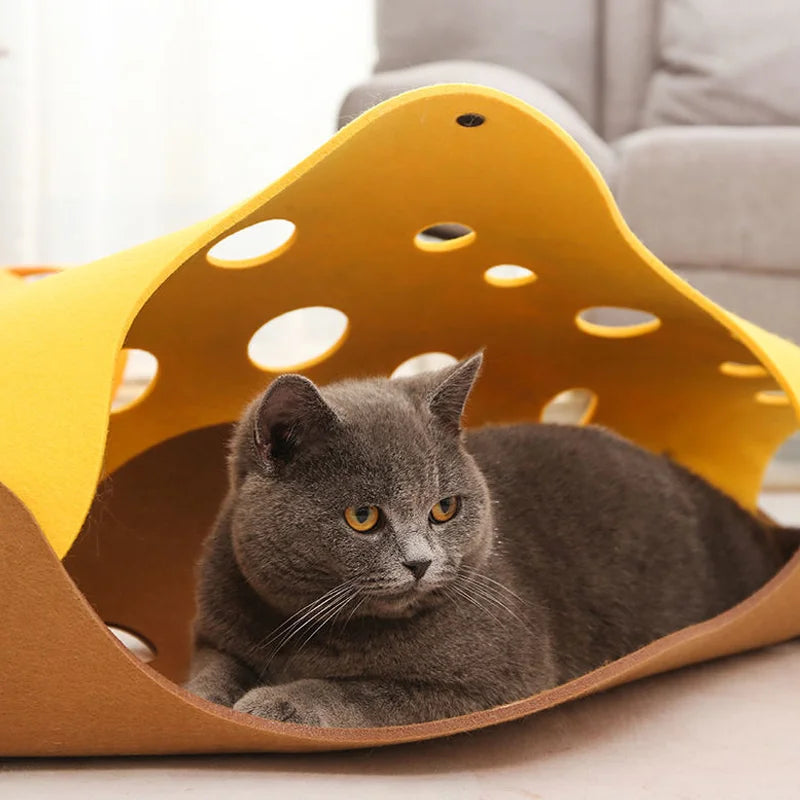 Tunnel interactif pour chats – Jeu, cachette & aventure 🐾