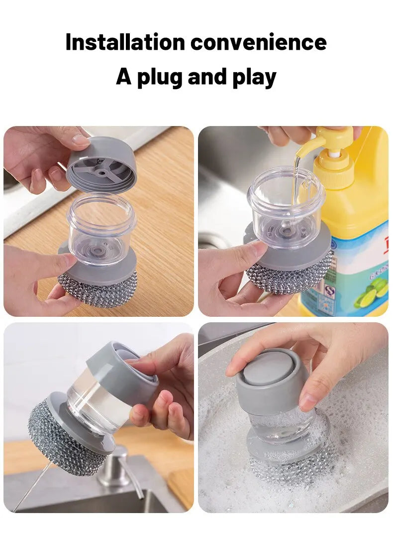 CleanEase™ – La brosse à savon intégrée qui fait mousser le ménage !