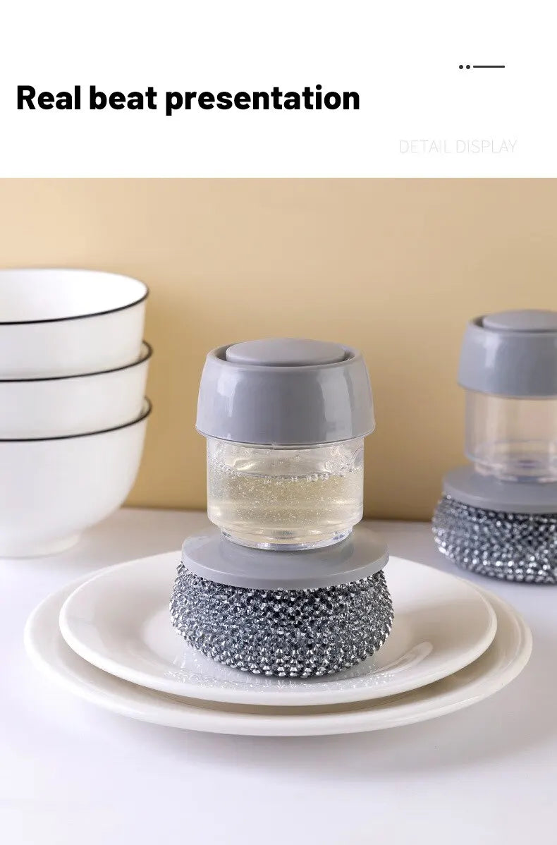 CleanEase™ – La brosse à savon intégrée qui fait mousser le ménage !